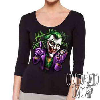 Joker Bat Bomb - Ladies 3/4 Long Sleeve Tee