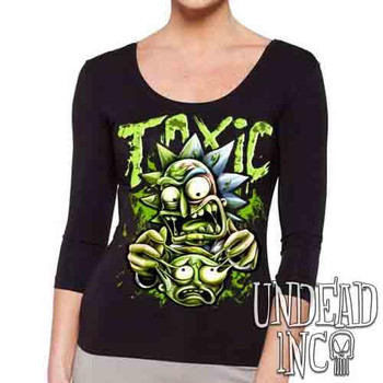 Rick Turning Toxic - Ladies 3/4 Long Sleeve Tee