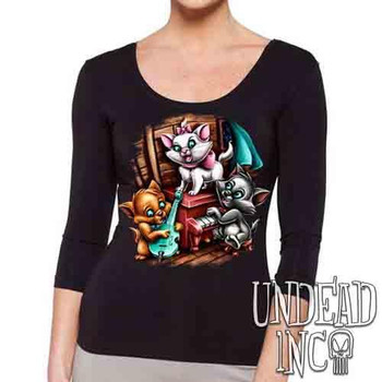 Aristocats Jazz - Ladies 3/4 Long Sleeve Tee