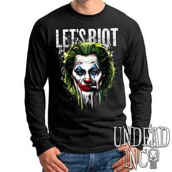 Joker Let's Riot - Mens Long Sleeve Tee