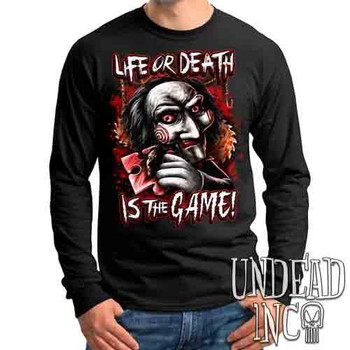 SAW Puppet Life Or Death - Mens Long Sleeve Tee