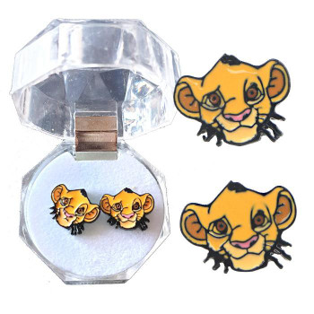 Lion King Simba Face Earrings