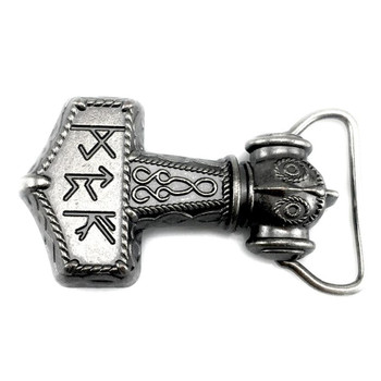 Vikings Thor's Hammer Belt Buckle