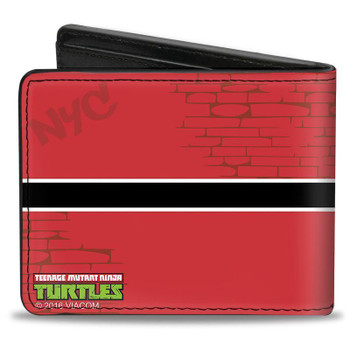 Casey Jones Ninja Turtles Pu Leather Bi-Fold Wallet