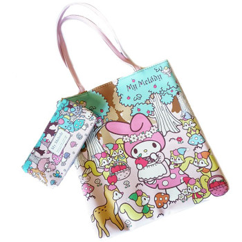 My Melody Pu Leather Tote & Pouch Bag