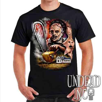 Leatherface Chainsaw - Mens T Shirt