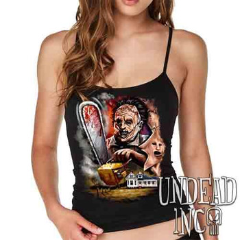 Leatherface Chainsaw - Petite Slim Fit Tank