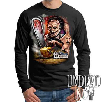 Leatherface Chainsaw - Mens Long Sleeve Tee