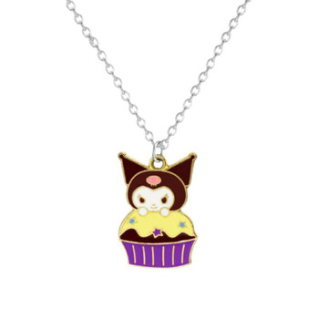 Kuromi Cupcake Necklace