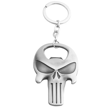 The Punisher Skull Bottle Opener Key Ring Chain