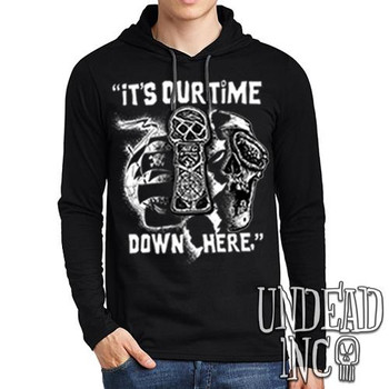 Goonies It's Our Time - Mens Long Sleeve Hooded Shirt