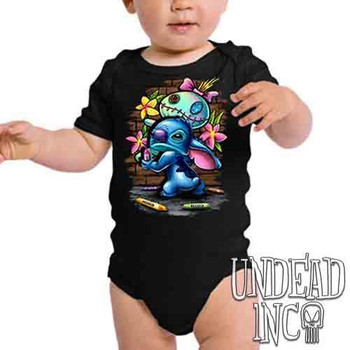 Stitch Crayon Graffiti - Infant Onesie Romper