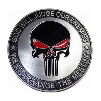 The Punisher Our Enemies Belt Buckle