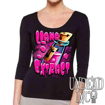 Llama Extract - Ladies 3/4 Long Sleeve Tee