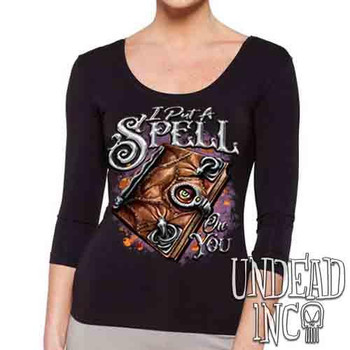I Put A Spell On You - Book - Ladies 3/4 Long Sleeve Tee