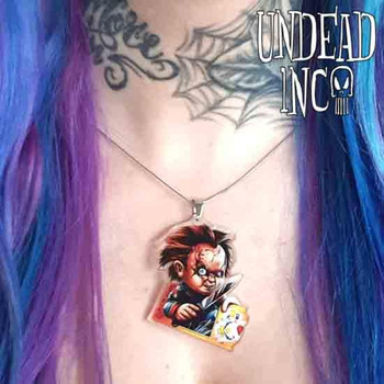 Chucky Let's Play Undead Inc STAINLESS STEEL Necklace