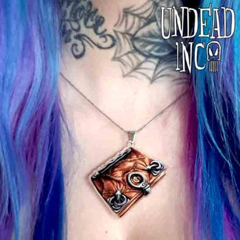 Hocus Pocus Book Undead Inc STAINLESS STEEL Necklace