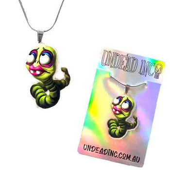 Corpse Bride Maggot Undead Inc STAINLESS STEEL Necklace