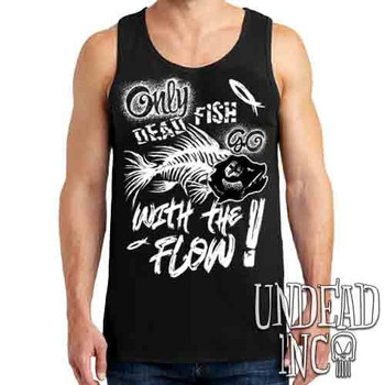 Heathen Spirit Dead Fish - Mens Tank Singlet