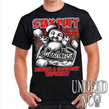 Stay Puft Marshmallows Black & Red - Mens T Shirt