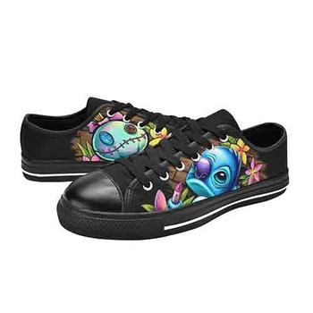 Stitch Crayon Graffiti MENS Canvas Shoes