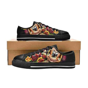 Mickey Day Of The Dead MENS Canvas Shoes