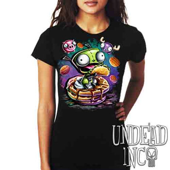 Invader Zim Gir Waffles - Ladies T Shirt