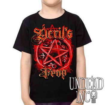 Supernatural Devil's Trap -  Kids Unisex Girls and Boys T shirt Clothing