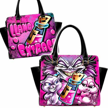 Yzma Essence Of Llama Premium Undead Inc PU Leather Shoulder / Hand Bag