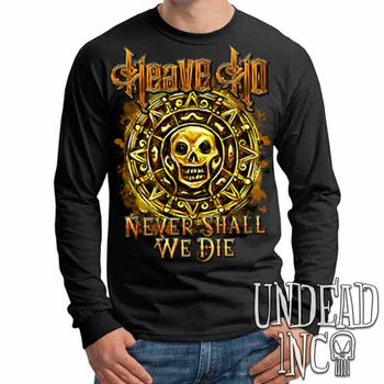 Pirates Of The Caribbean Never Shall We Die - Mens Long Sleeve Tee