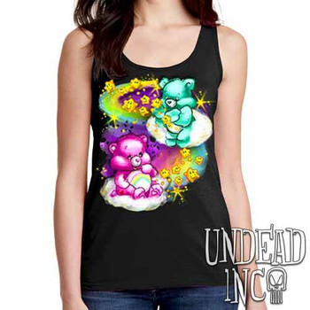 Care Bears Watercolor Wishes - Ladies Singlet Tank