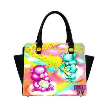 Care Bears Watercolor Wishes Premium Undead Inc PU Leather Shoulder / Hand Bag