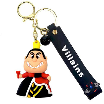 Disney Villains Queen Of Hearts Figure Key Ring Chain