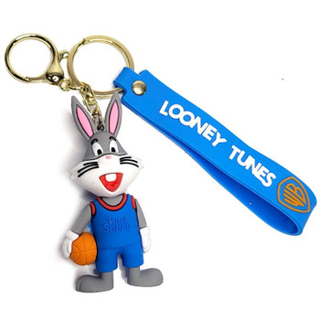 Looney Tunes Bugs Bunny Space Jam Figure Key Ring Chain