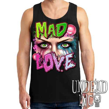 Harley Quinn Mad Love - Mens Tank Singlet