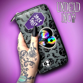 Nightmare Before Christmas Holographic Heart Long Line Wallet