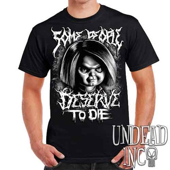 Chucky "Some People" Black & Grey - Mens T Shirt