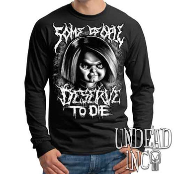 Chucky "Some People" Black & Grey - Mens Long Sleeve Tee