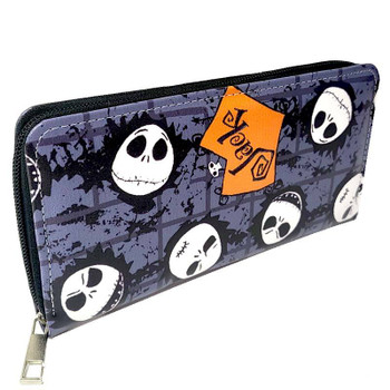 Nightmare Before Christmas Jack Skellington Cracked Stone Long Line Wallet Purse