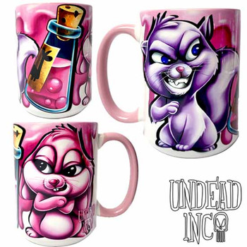 Disney Villains Yzma Cat & Bunny Undead Inc Mug