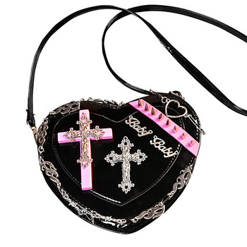 Gothic Heart Crossbody Bag