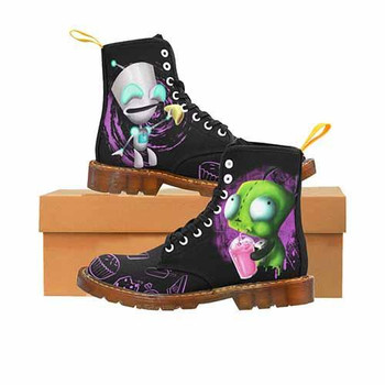 Invader Zim GIR Black LADIES Undead Inc Boots - Cupcakes Variant