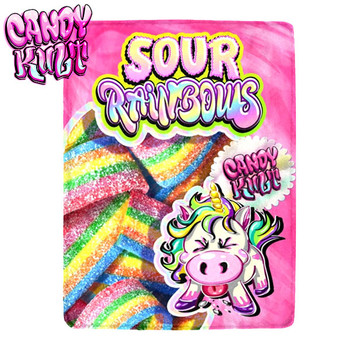 Unicorn Sour Rainbows Candy Kult Micro Fleece Blanket