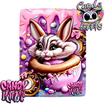 Sugar The Donut Bunny Candy Kreeps Micro Fleece Blanket