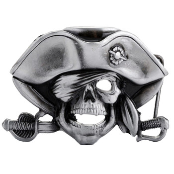 Pirate Cutlass Crossbones Belt Buckle