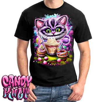 Cheshire Cat Tea Party - Mens T Shirt