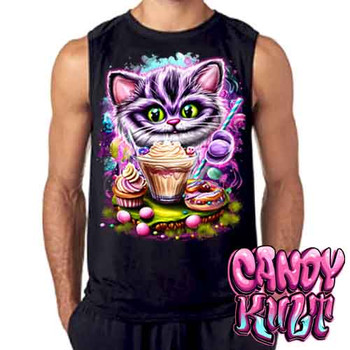 Cheshire Cat Tea Party - Mens Sleeveless Shirt