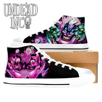 Ursula Poor Unfortunate Souls White Women's Classic High Top Canvas Shoes