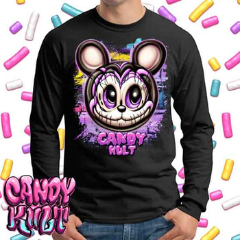 Graffiti Mouse Candy Toons  - Mens Long Sleeve Tee