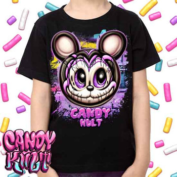Graffiti Mouse Candy Toons -  Kids Unisex Girls and Boys T shirt